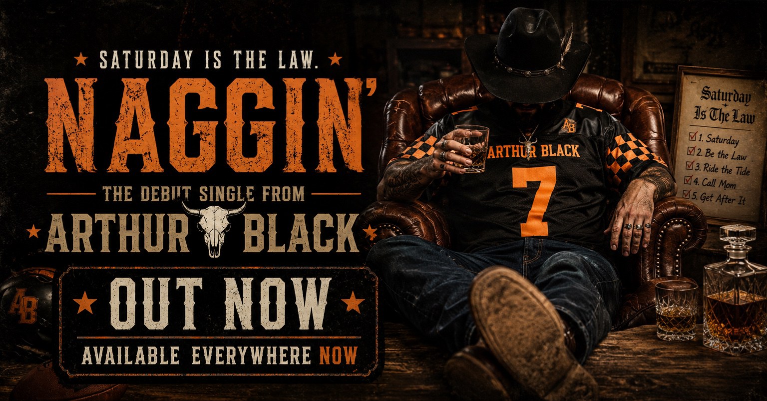 Naggin' — the debut single from Arthur Black. Saturday is the law. Out now, available everywhere.